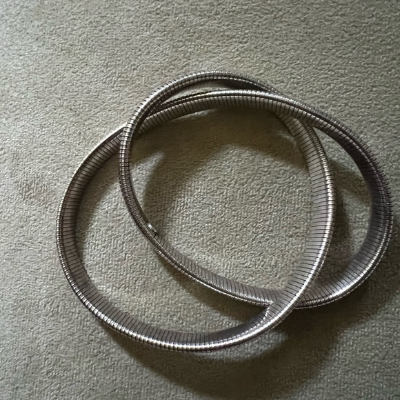 Vintage .999 Silver -Double Strand Flex  Band Bracelet ! - Picture 13 of 16